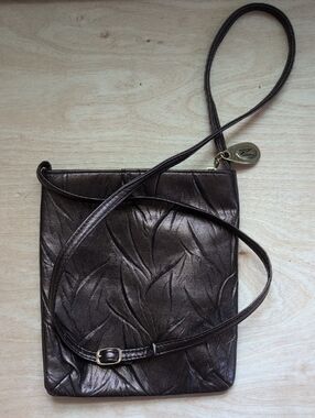 Jessica McClintock Metallic Brown Crossbody Bag Perfect For Prom Festivals 90s
